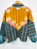 Patchwork Kantha Jacket – Quilted Reversible Blanket Coat