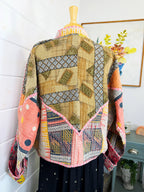 Patchwork Kantha Jacket – Quilted Reversible Blanket Coat