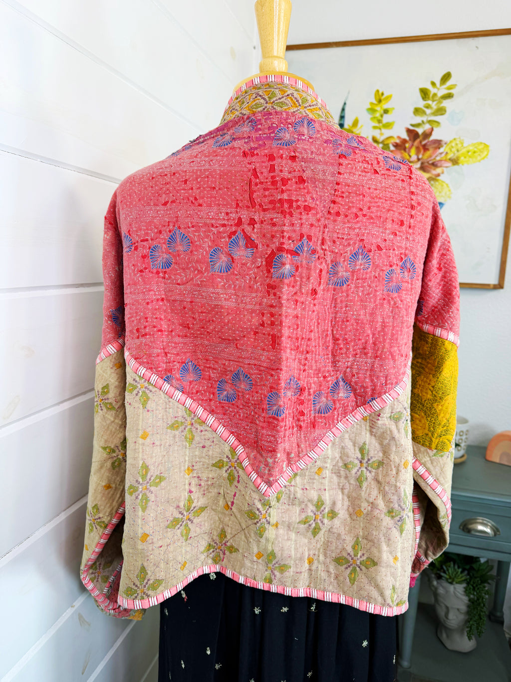 Patchwork Kantha Jacket – Quilted Reversible Blanket Coat