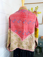 Patchwork Kantha Jacket – Quilted Reversible Blanket Coat