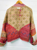 Patchwork Kantha Jacket – Quilted Reversible Blanket Coat