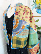 Patchwork Kantha Jacket – Quilted Reversible Blanket Coat