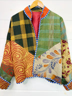 Patchwork Kantha Jacket – Quilted Reversible Blanket Coat
