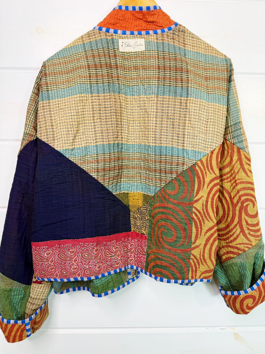 Patchwork Kantha Jacket – Quilted Reversible Blanket Coat