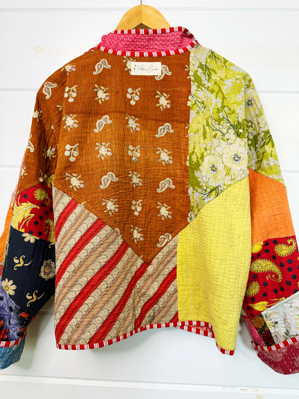 Patchwork Kantha Jacket – Quilted Reversible Blanket Coat