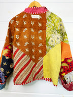 Patchwork Kantha Jacket – Quilted Reversible Blanket Coat