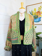 Patchwork Kantha Jacket – Quilted Reversible Blanket Coat