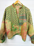 Patchwork Kantha Jacket – Quilted Reversible Blanket Coat