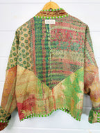 Patchwork Kantha Jacket – Quilted Reversible Blanket Coat