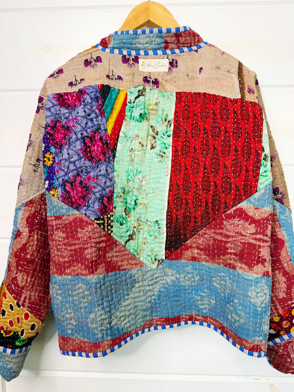 Patchwork Kantha Jacket – Quilted Reversible Blanket Coat