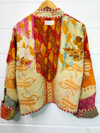 Patchwork Kantha Jacket – Quilted Reversible Blanket Coat