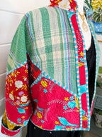 Patchwork Kantha Jacket – Quilted Reversible Blanket Coat