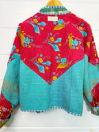 Patchwork Kantha Jacket – Quilted Reversible Blanket Coat