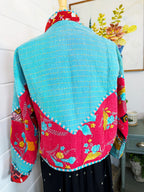 Patchwork Kantha Jacket – Quilted Reversible Blanket Coat
