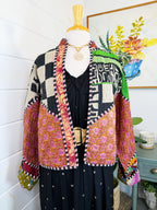 Patchwork Kantha Jacket – Quilted Reversible Blanket Coat
