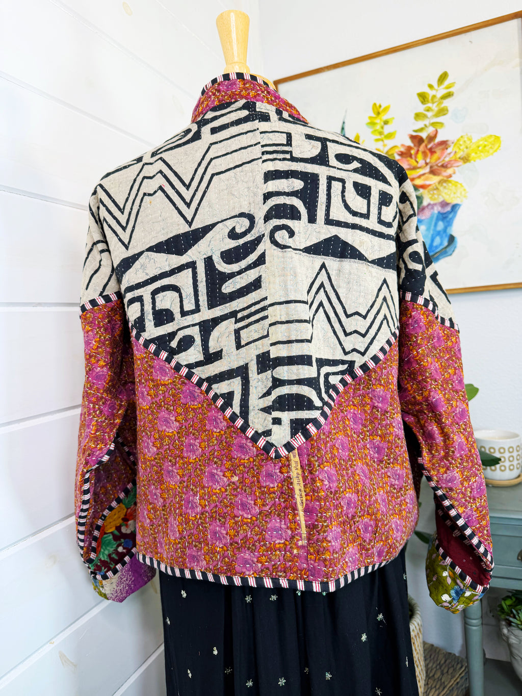 Patchwork Kantha Jacket – Quilted Reversible Blanket Coat