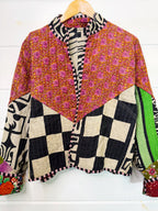 Patchwork Kantha Jacket – Quilted Reversible Blanket Coat