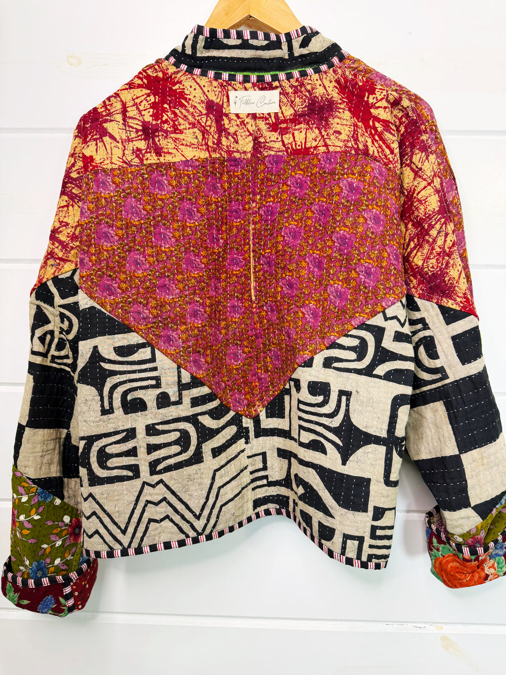 Patchwork Kantha Jacket – Quilted Reversible Blanket Coat