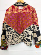Patchwork Kantha Jacket – Quilted Reversible Blanket Coat