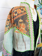 Patchwork Kantha Jacket – Quilted Reversible Blanket Coat