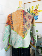 Patchwork Kantha Jacket – Quilted Reversible Blanket Coat