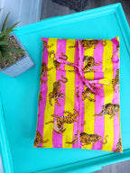 Women's Cotton Pajama Set - Lemonade Tiger Print