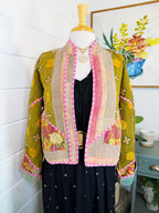 Patchwork Kantha Jacket – Quilted Reversible Blanket Coat