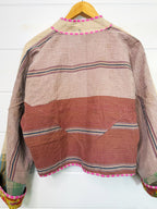 Patchwork Kantha Jacket – Quilted Reversible Blanket Coat