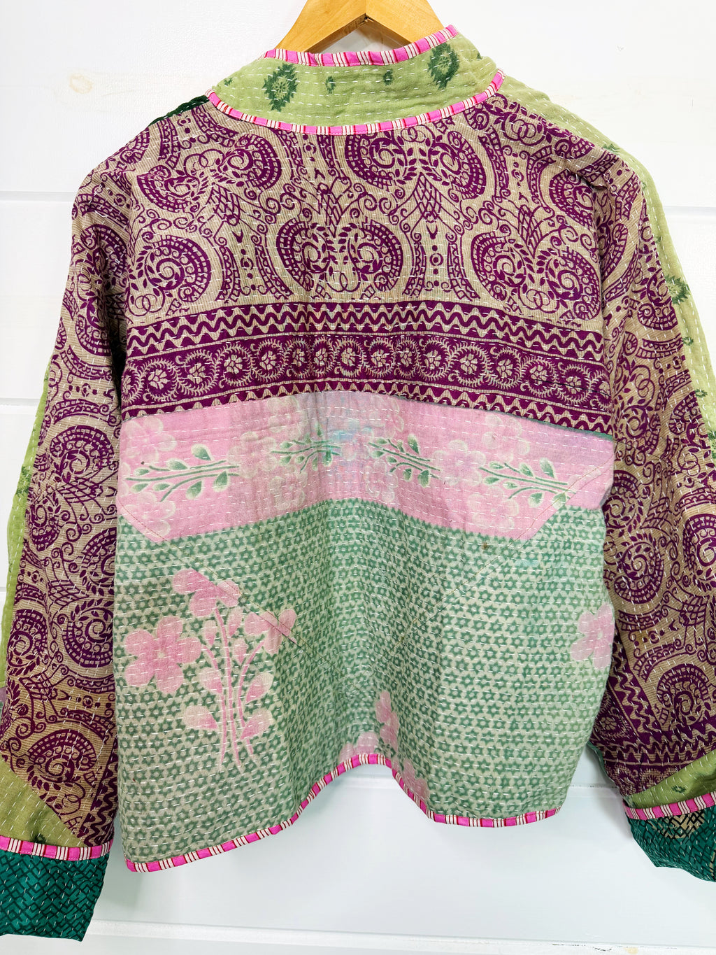 Patchwork Kantha Jacket – Quilted Reversible Blanket Coat