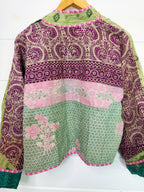 Patchwork Kantha Jacket – Quilted Reversible Blanket Coat