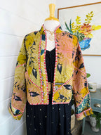 Patchwork Kantha Jacket – Quilted Reversible Blanket Coat