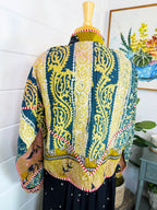 Patchwork Kantha Jacket – Quilted Reversible Blanket Coat