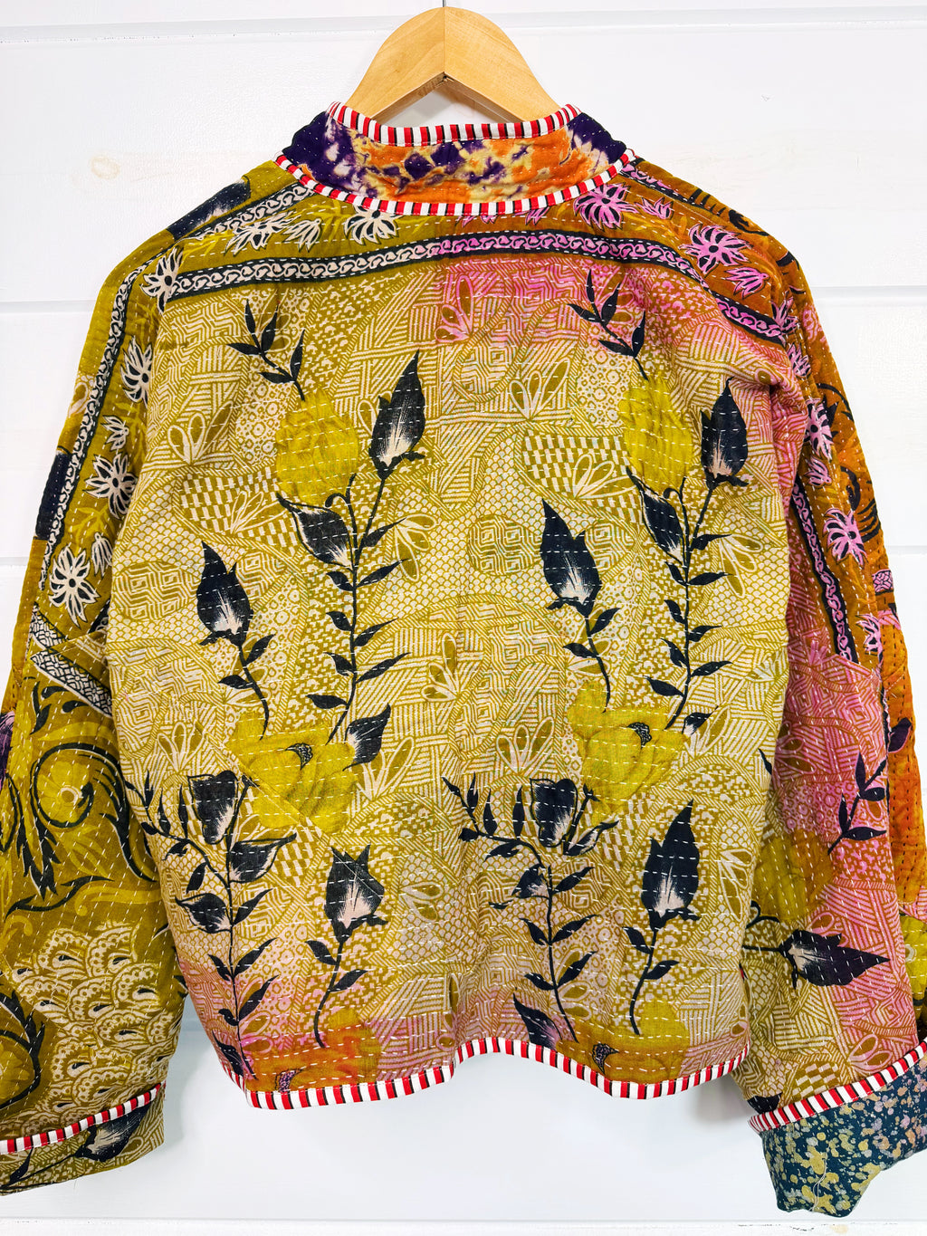 Patchwork Kantha Jacket – Quilted Reversible Blanket Coat
