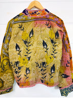 Patchwork Kantha Jacket – Quilted Reversible Blanket Coat