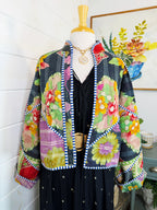 Patchwork Kantha Jacket – Quilted Reversible Blanket Coat