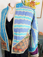 Patchwork Kantha Jacket – Quilted Reversible Blanket Coat