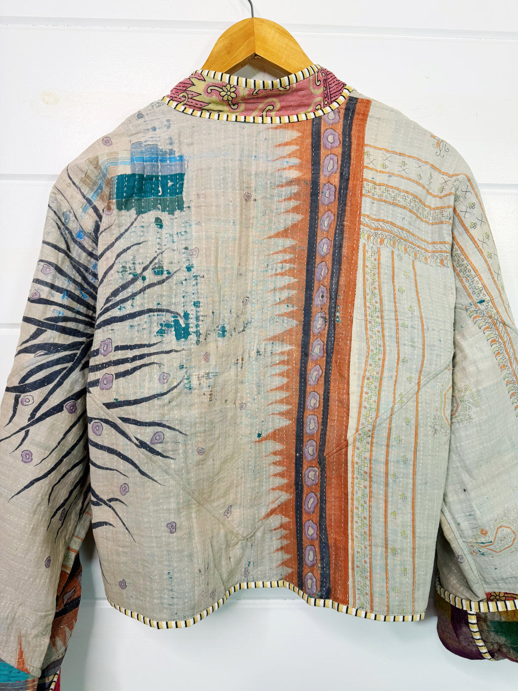 Patchwork Kantha Jacket – Quilted Reversible Blanket Coat