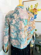 Patchwork Kantha Jacket – Quilted Reversible Blanket Coat