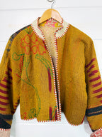 Patchwork Kantha Jacket – Quilted Reversible Blanket Coat