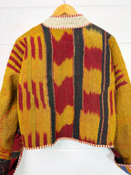 Patchwork Kantha Jacket – Quilted Reversible Blanket Coat