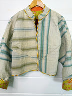Patchwork Kantha Jacket – Quilted Reversible Blanket Coat