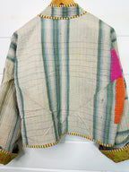 Patchwork Kantha Jacket – Quilted Reversible Blanket Coat