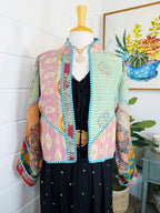 Patchwork Kantha Jacket – Quilted Reversible Blanket Coat