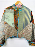 Patchwork Kantha Jacket – Quilted Reversible Blanket Coat