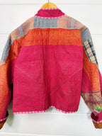 Patchwork Kantha Jacket – Quilted Reversible Blanket Coat