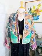 Patchwork Kantha Jacket – Quilted Reversible Blanket Coat