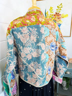Patchwork Kantha Jacket – Quilted Reversible Blanket Coat