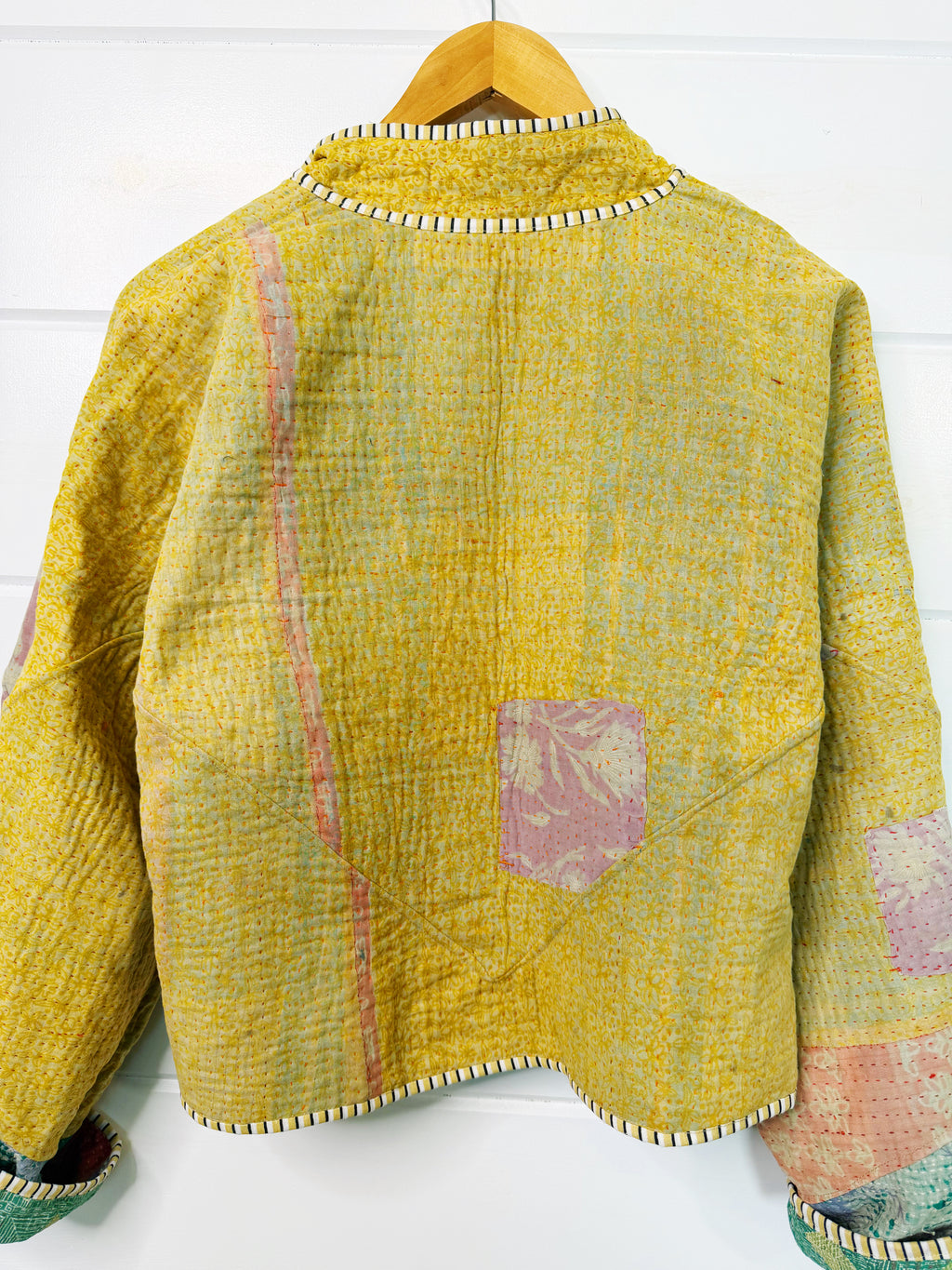 Patchwork Kantha Jacket – Quilted Reversible Blanket Coat
