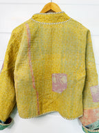 Patchwork Kantha Jacket – Quilted Reversible Blanket Coat