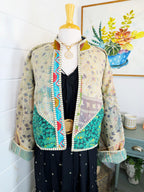 Patchwork Kantha Jacket – Quilted Reversible Blanket Coat